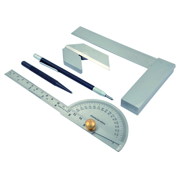 H & H Industrial Products 5 Piece Measuring & Marking Set 4906-0105 - main